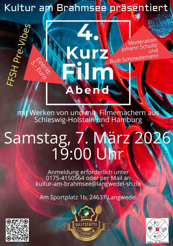 Marketing-Material 4. KurzFilmAbend Langwedel