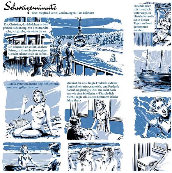 Artwork von Tim Eckhorst zur Erzählung "Schweigeminute"